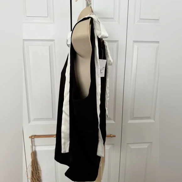 Forever 21 Black Tank Top with White Tie Straps - Picture 8 of 13